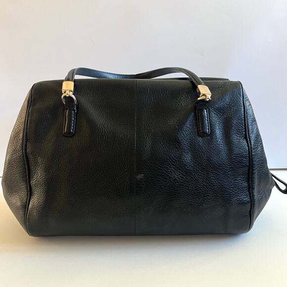 COACH Madison Black Soft Leather, Madeline East West Satchel, Gold Hardware - Picture 9 of 12